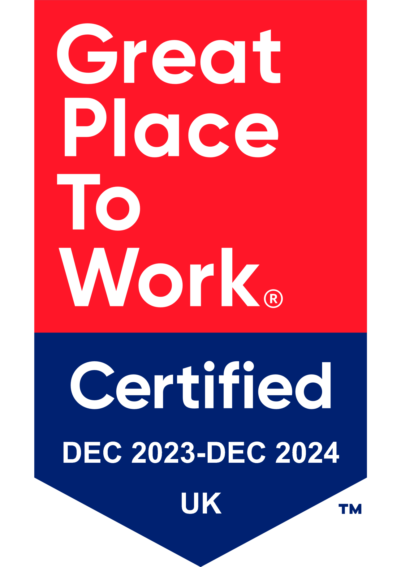 Great Place To Work Certified logo - 2023-4