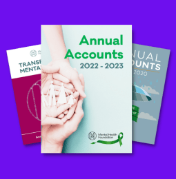 Front covers of MHF annual reports