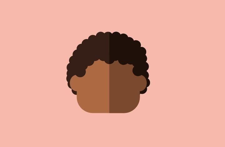 BAME child graphic on pink background