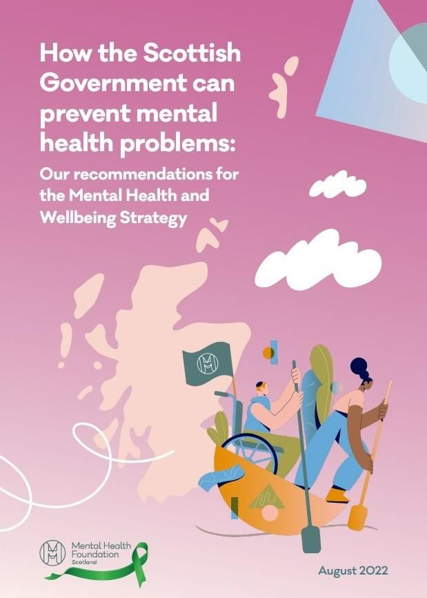 Cover of Scotland Mental Health and Wellbeing Strategy report