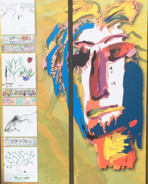 Image of a painting from the Creating Communities exhibition