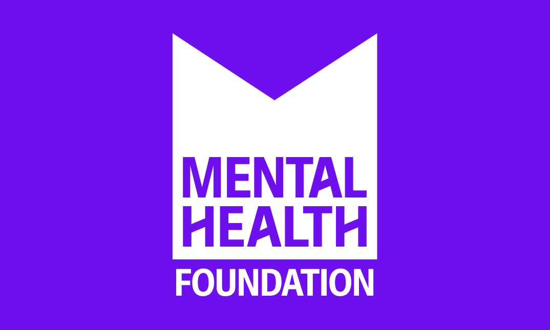 Mental Health Foundation logo on a purple background