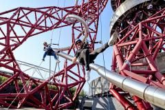 ArcelorMittal Orbit with two climbers