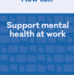 How to support MH at work publication cover