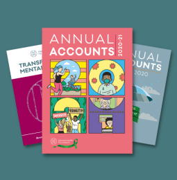 Front covers of the MHF annual reports