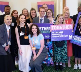 Mental Health Foundation team at the Houses of Parliament