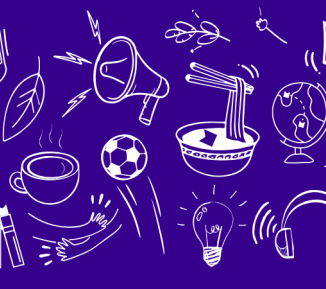 Illustration of various actions to support mental health