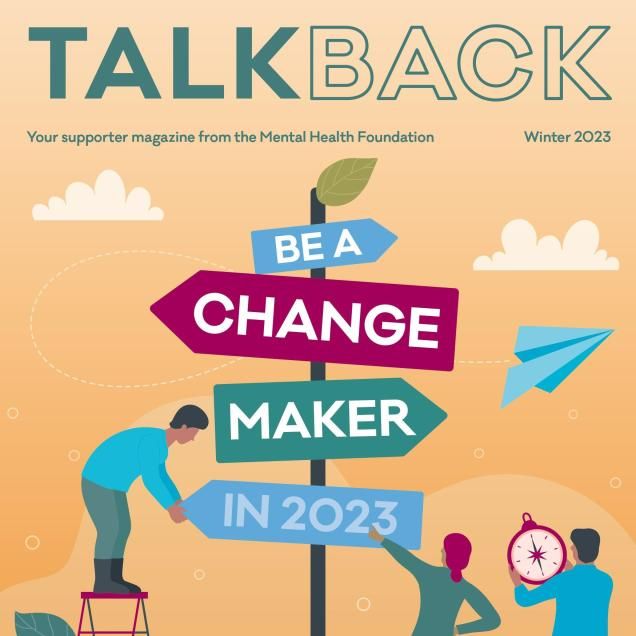 Cover of the TalkBack magazine, Winter 2023 edition