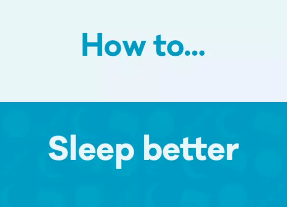 Small section of the front cover of the How to... sleep better guide