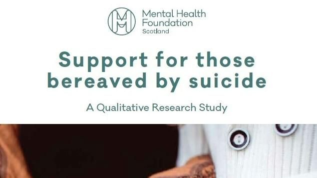 Cover of the 'Support for those bereaved by suicide' report