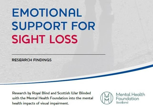Emotional support for sight loss report cover