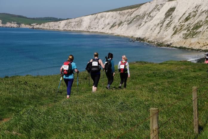 Trekkers on the Isle of Wight Challenge 
