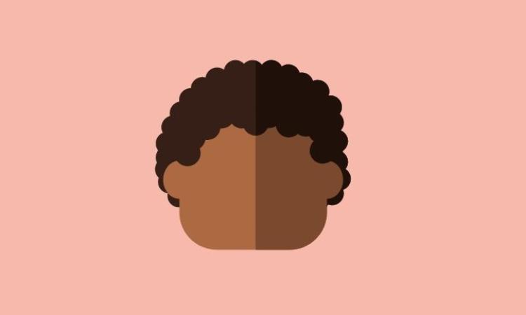 BAME child graphic on pink background