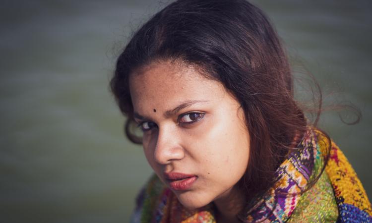 Photo of a refugee woman