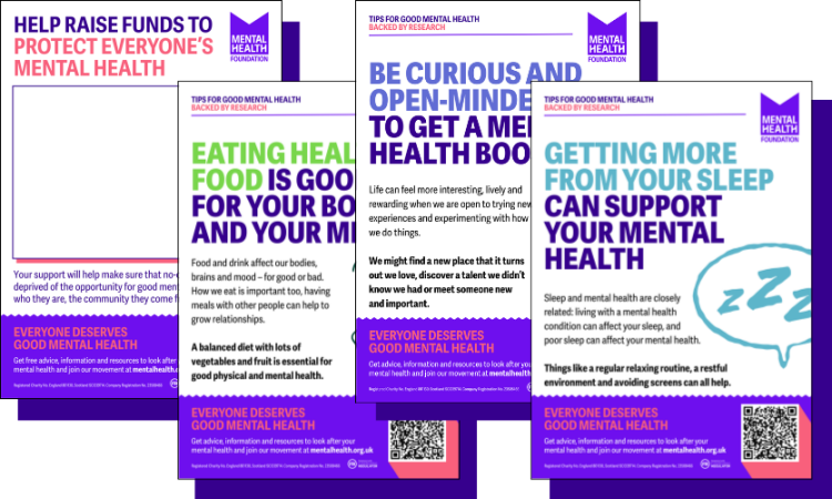 A selection of Mental Health Foundation posters