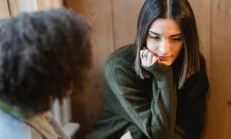 Woman talking