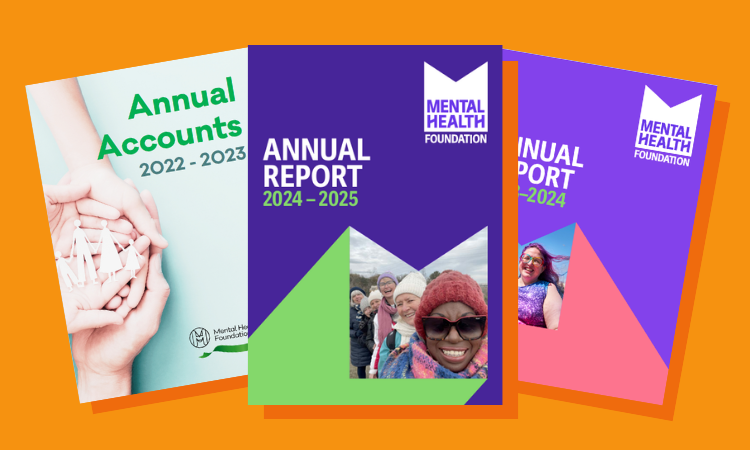 Front covers from MHF annual reports