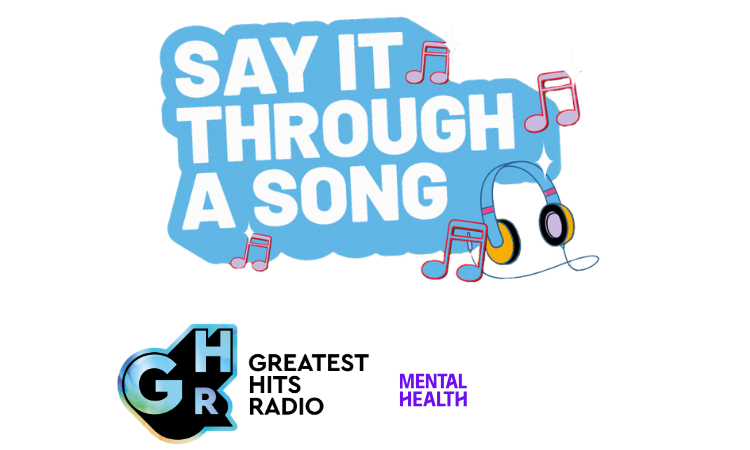 Say it Through a Song logo - Greatest Hits Radio and MHF