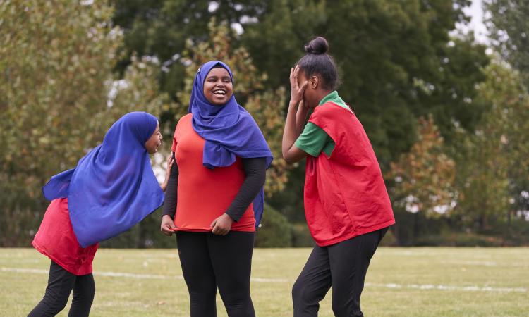 girls playing sport