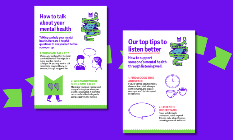 A graphic with previews of two tipsheets that can be downloaded.