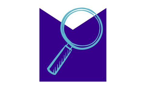 Drawing of magnifying glass