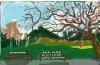 A drawing of a park, drawn by Jolie