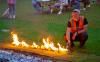 Firewalk being set alight
